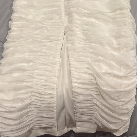 Dress The Population Brand Elegant White Strapless  Dress Size Medium - Picture 8 of 8